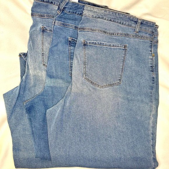 BUNDLE OF 3 - Terra and Sky Plus Size Straight Jean - Picture 1 of 3